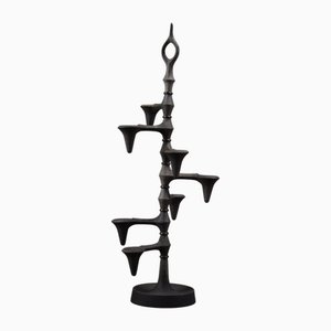 Candelabro danés ajustable de hierro forjado de Jens Quistgaard para Dansk, 1960
