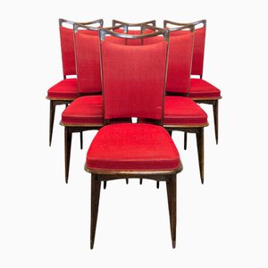 Chaises de Salle à Manger par Osvaldo Borsani, Italie, 1950s, Set de 6