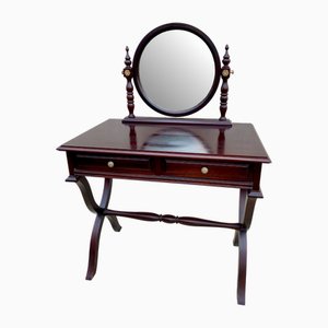 Traditional Style Wood Dressing Table with Two Drawers, 1960s