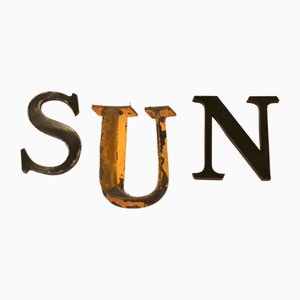Vintage French Sun Signs, 1930s, Set of 3