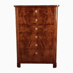 Antique Biedermeier Chest of Drawers in Mahogany, 1830