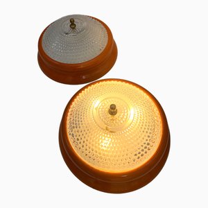 Italienische Vintage Deckenlampe, 1960er, 2er Set