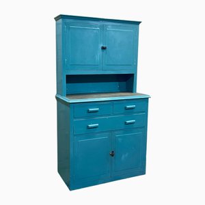 English Cupboard in Fir and Painted Oak, 1950s