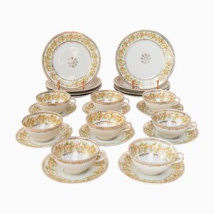Vintage Czech Dessert Set for Eight, Set of 24