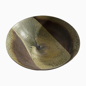 Large Modern Organic Stoneware Bowl by Nanni Valentini for Ceramica Arcore, 1960s
