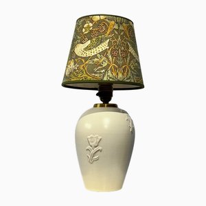 Ceramic Table Lamp by Jerk Werkmäster for Nittsjö, Sweden, 1940s