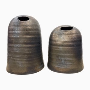 Studio Ceramic Sculptures by Jaan Mobach, 1960s-1970s, Set of 2