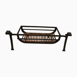 Wide Inglenook Fire Log Grate, 1890s