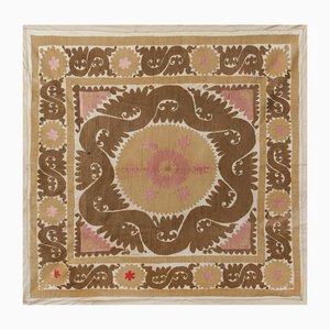 Tan and Sand Central Asian Suzani Textile