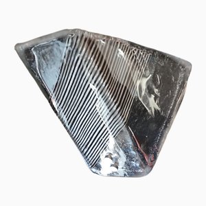 Murano Ice Glass Wall Lamp from Vetri, 1970