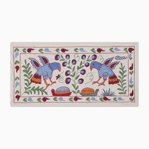 Bird and Nature Inspired Embroidered Cotton Cloth