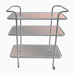 Ever Ready Bar Trolley in Powder Coat and Glass by Gunter Lambert