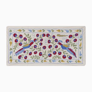 Uzbek Suzani Wall Art - Cotton Floral Embroidery