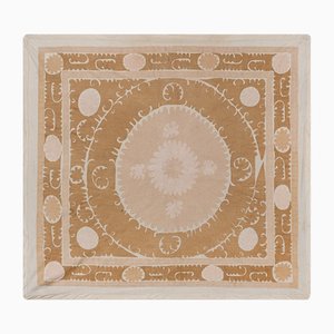 Tan and Pink Embroidery Wall Decor