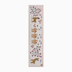 19th Century Bukhara Wall Hanging Decor with Deer and Camel Motif