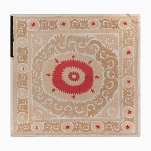 Uzbek Suzani Wall Hanging Decor or Table Cloth with Embroidery