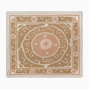 Usbekischer Vintage Suzani Stoff aus bestickter Baumwolle