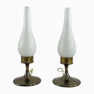 Mid-Century Tischlampen im Stilnovo Stil, 1950er, 2er Set