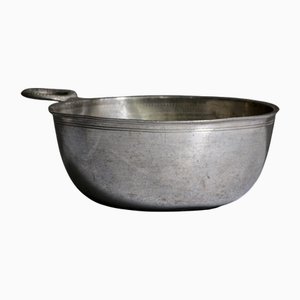 Vaso o vaso sueco antiguo de estaño, década de 1850