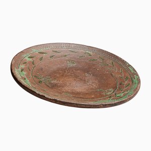 Assiette en Grès avec Décor, Suède méridionale, 1923