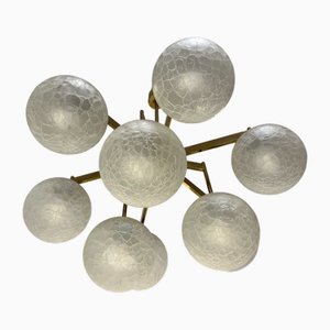 9-Globe Chandelier attributed to Hans Agne Jakobsson for Hans-Agne Jakobsson AB Markaryd, 1950s-1960s