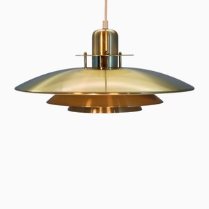 Lampada Haning in ottone, Danimarca, anni '80