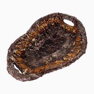 Fat Lava Ceramic Dish from Vallauris, 1960s