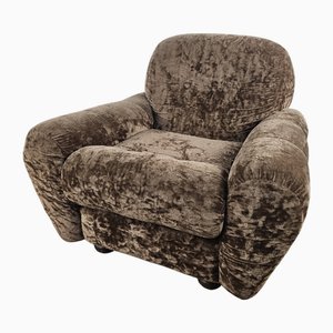 Vintage Armchair in Brown Upholstery, 1960s