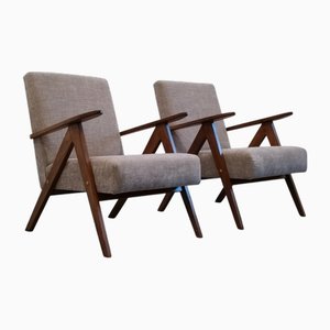Mid-Century Model B 310 VAR Easy Chair in Grey Upholstery, 1960s