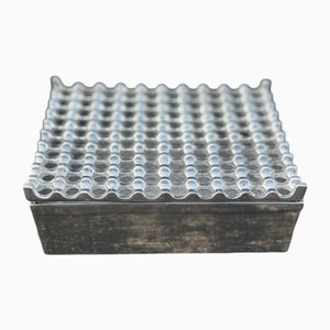 Aschenbecher aus verchromtem Aluminium, 1990er