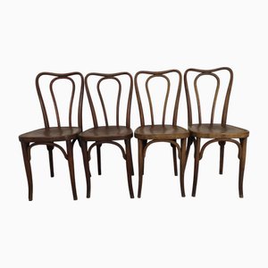 Antique Bistro Chairs from Jacob & Josef Kohn, 1890s, Set of 4