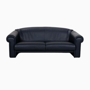Ampiezza Leather Three-Seater Blue Sofa from Brühl