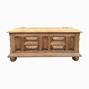 Oak Chest Bench, 1920s-1940s