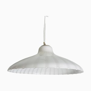 Mid-Century Murano Glass Ceiling Lamp attributed to Venini, Italy, 1960s