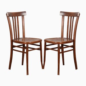 Vintage Holzstühle von Luterma, Estonia, 1940er, 2er Set