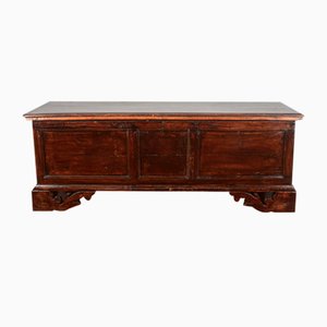 19th Century Italian Three-Panel Walnut Chest