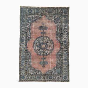 Vintage Turkish Hand Carved Rug