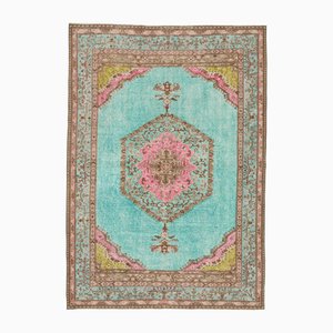 Vintage Turkish Hand Carved Rug