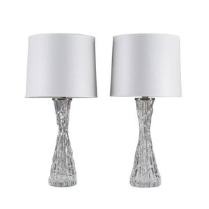 Swedish RD 1477 Table Lamps by Carl Fagerlund for Orrefors, 1960s, Set of 2