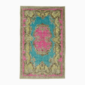 Vintage Turkish Hand Carved Rug