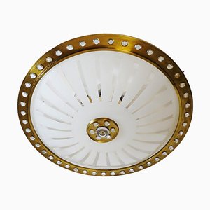 Lampada da incasso Starburst attribuita ad Arredoluce, Italia, anni '50