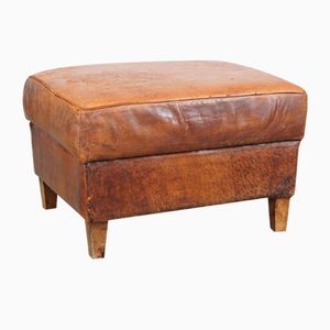 Vintage Ottoman in Sheepskin