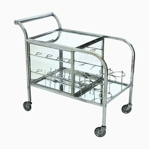 Art Deco Bar Cart with Showcase