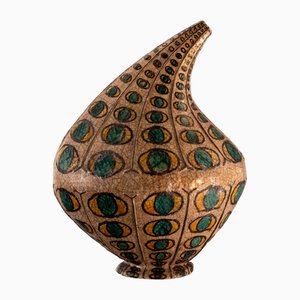 Italian Modern Archived Vase by Carlo Zauli, 1953
