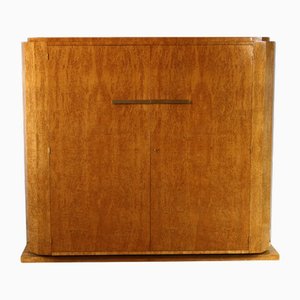 Curly Birch Cabinet by Roger Bal, Paris, 1930s