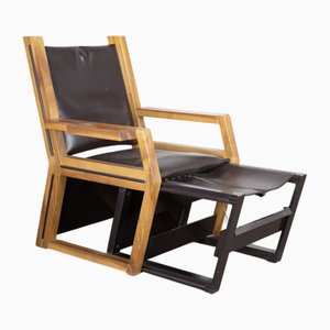 Leather Armchair by Tobia & Afra Scarpa, 1970s