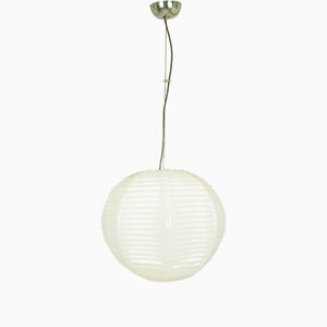 Italian Handmade Ivory Murano Glass Pendant Lamp from Barovier & Toso, 1960s