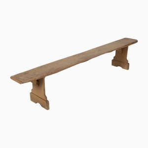 Antike französische Primitive Holzbank