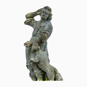 Garden Sculpture of a Hunter, 1800s
