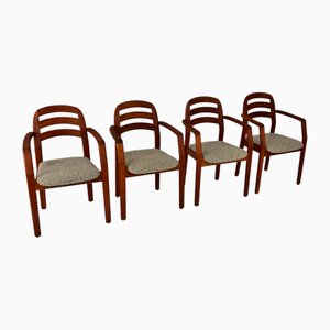 Mid-Century Modern Dining Chairs from Dyrlund, 1970s, Set of 4